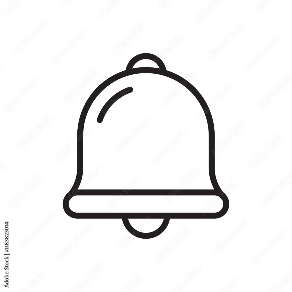 Notification icon Flat vector set outline Notification icon Flat vector set outline