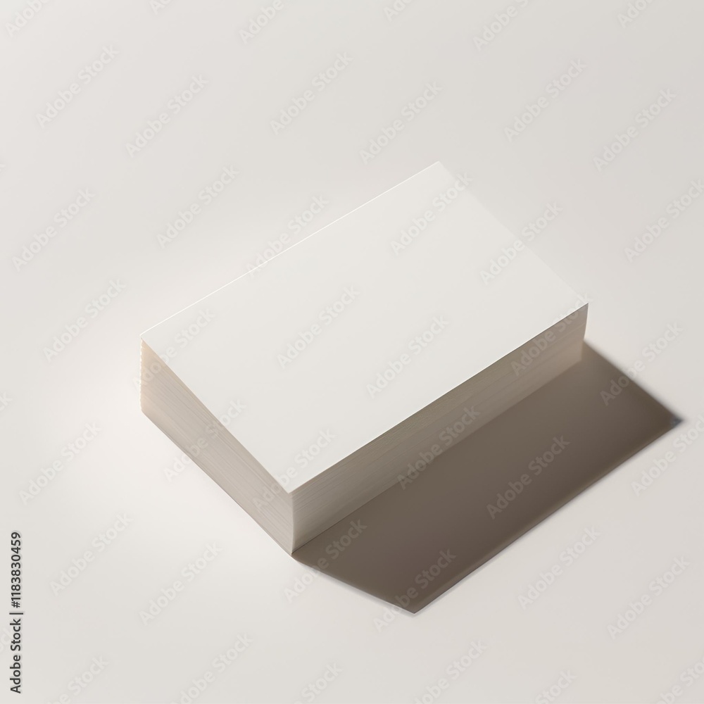 Blank white business card mockup on white background. Blank white business card mockup on white background.