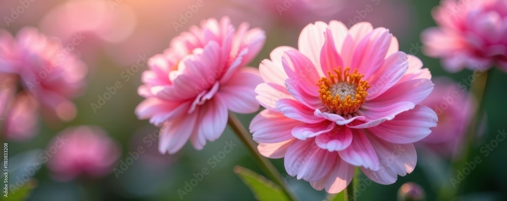 Delicate pink & white ranunculus blossoms, close-up , image, pink, nature Delicate pink & white ranunculus blossoms, close-up , image, pink, nature