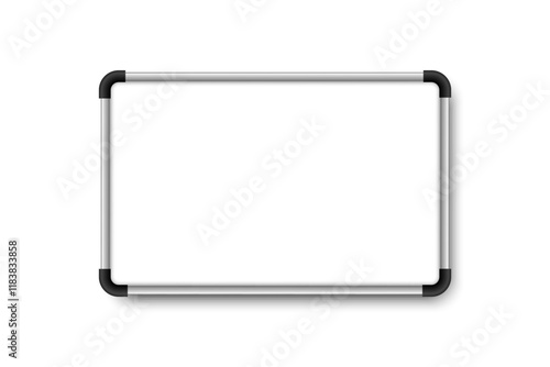 Whiteboard for office. Empty Whiteboard. Realistic White Board
