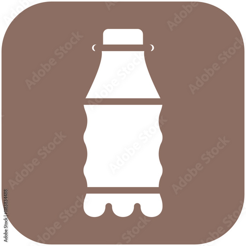 Water Bottle vector icon illustration of Lifestyles iconset.