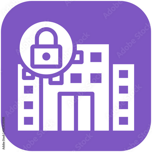 Lockdown vector icon illustration of Protesting and Civil Disobedience iconset.
