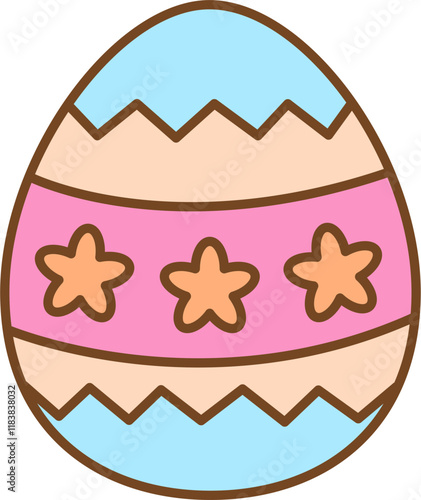 Easter Egg Colorful Illustration