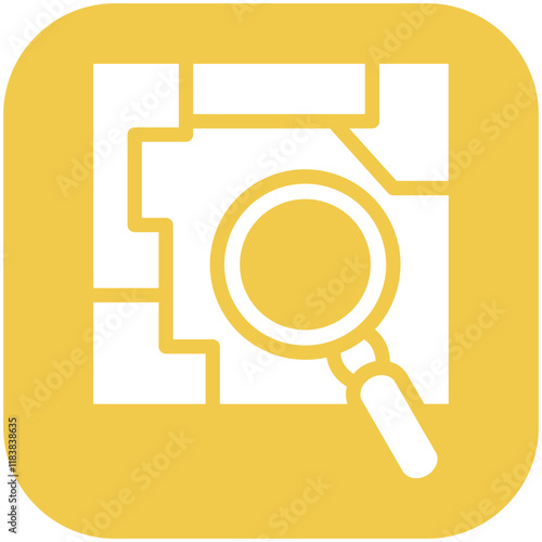 Search Map vector icon illustration of Vacation Planning iconset.