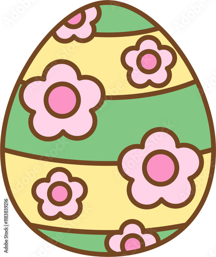 Easter Egg Colorful Illustration