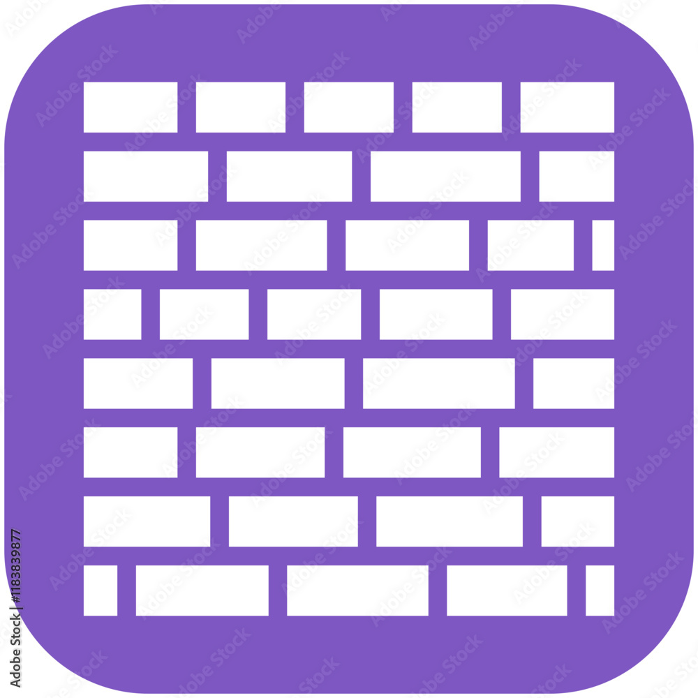 Brick Wall vector icon illustration of Home Improvements iconset. Brick Wall vector icon illustration of Home Improvements iconset.