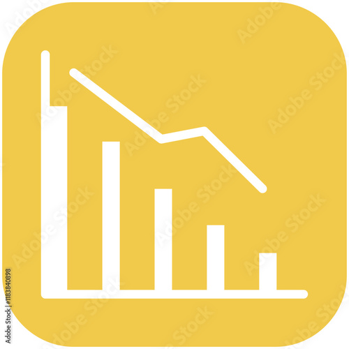 Downfall vector icon illustration of Business & Economy iconset.
