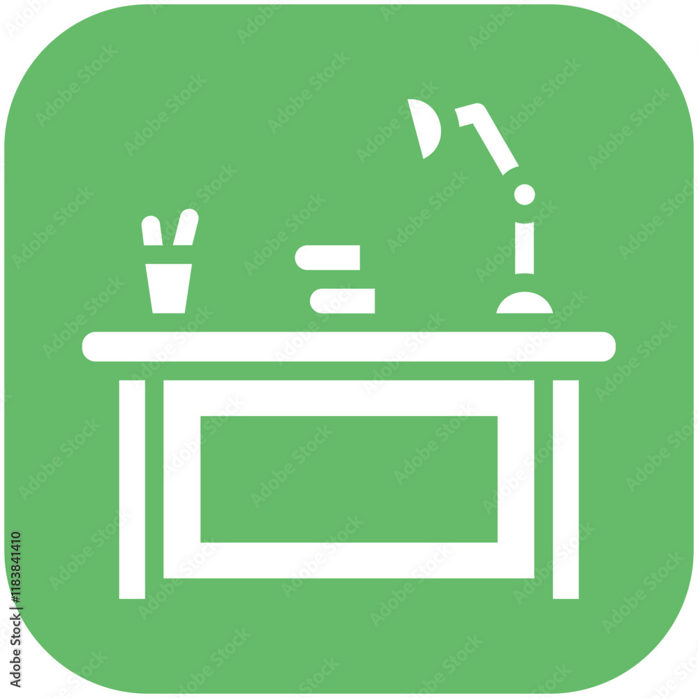 Study Desk vector icon illustration of School iconset. Study Desk vector icon illustration of School iconset.