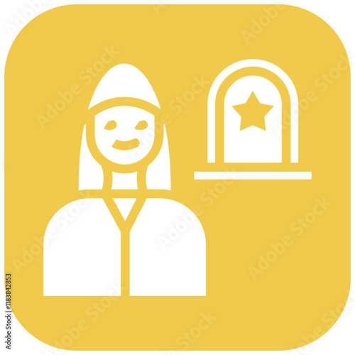 Widower vector icon illustration of Funeral iconset.