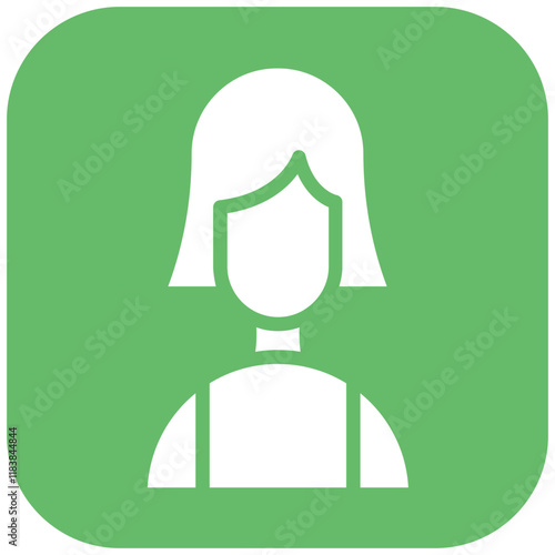 Female vector icon illustration of Pilates iconset.