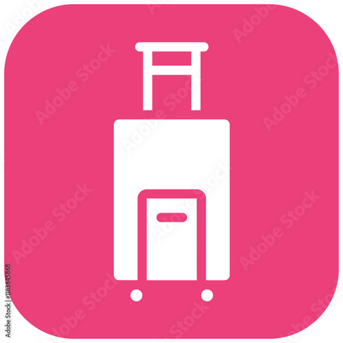 Luggage vector icon illustration of Hajj Pilgrimage iconset.