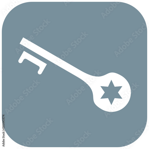 Key vector icon illustration of Hajj Pilgrimage iconset.