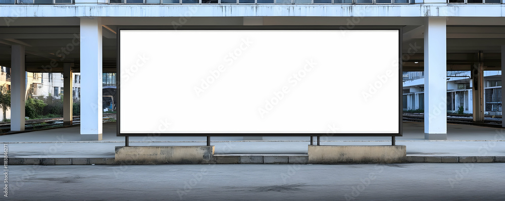 Obraz premium Blank billboard urban street ad mockup
