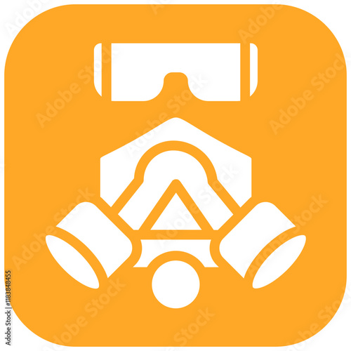 Respiratory Mask vector icon illustration of Infectious Diseases iconset.