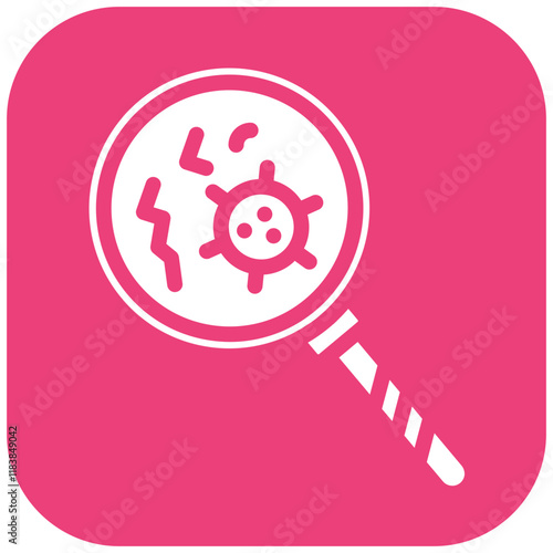 Pathogen Detection vector icon illustration of Infectious Diseases iconset.