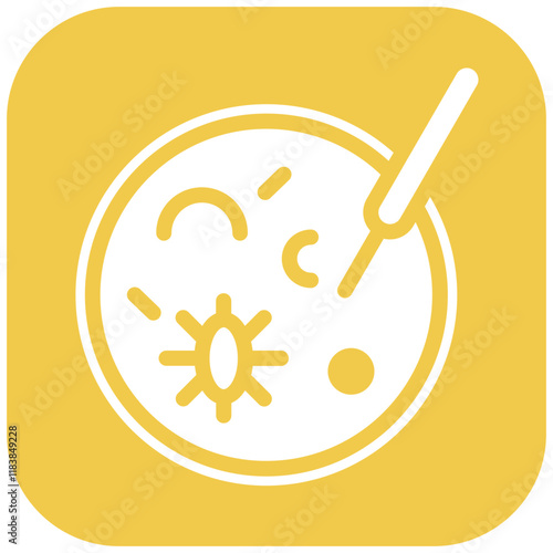 Pathogenic Sample vector icon illustration of Infectious Diseases iconset.
