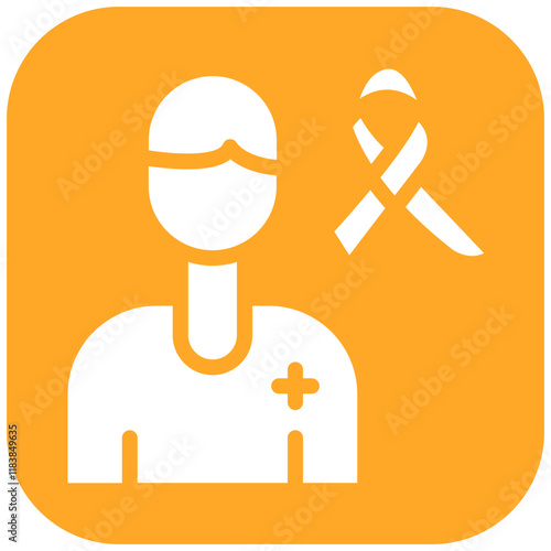 Oncologist vector icon illustration of Chemotherapy iconset.