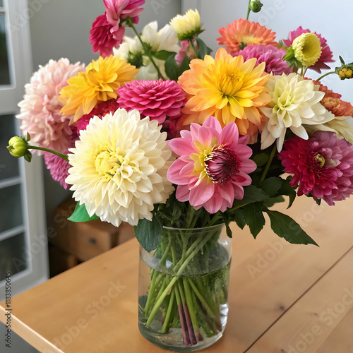 Wallpaper Mural bouquet of flowers in a vase Torontodigital.ca