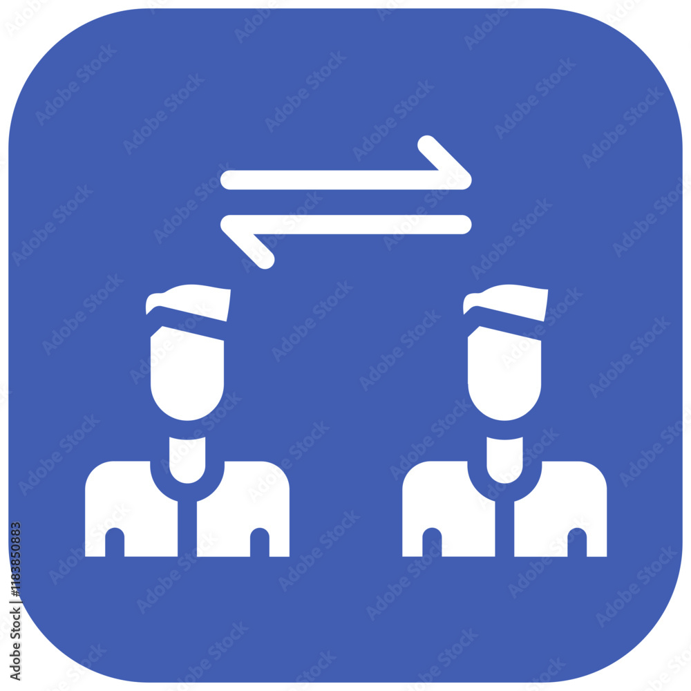 Long Distance vector icon illustration of Friendship iconset.