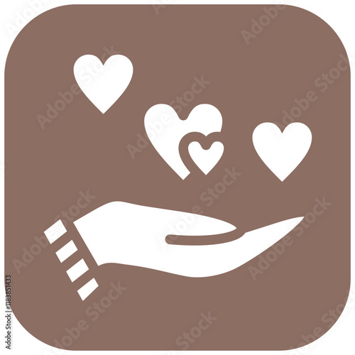 Kindness vector icon illustration of Friendship iconset.