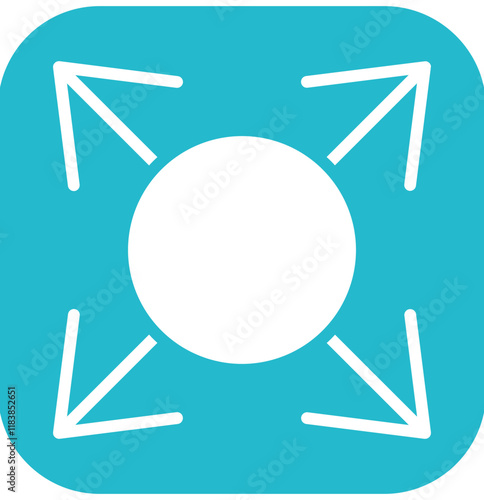 Scaling vector icon illustration of Business Analytics iconset.