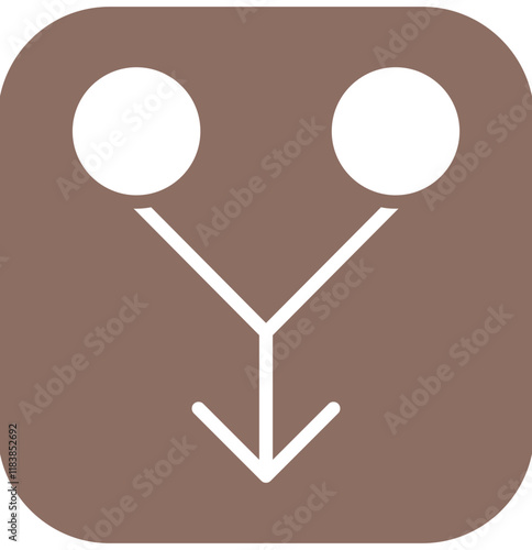 Consolidation vector icon illustration of Business Analytics iconset.