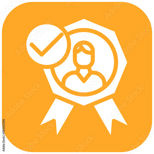 Trustworthiness vector icon illustration of Leadership iconset.