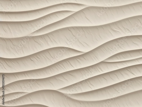 Wallpaper Mural Delicate plaster beige wave texture Torontodigital.ca