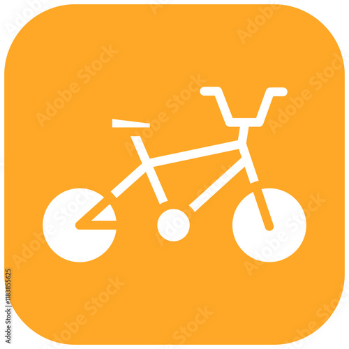 Bmx Bike vector icon illustration of Outdoor Fun iconset.