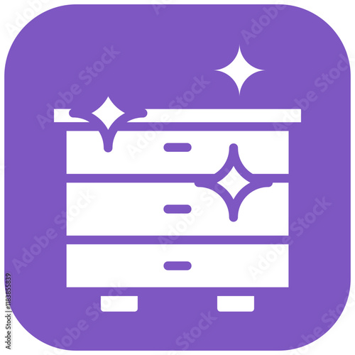 Cleaning Drawers vector icon illustration of Cleaning and Dusting iconset.