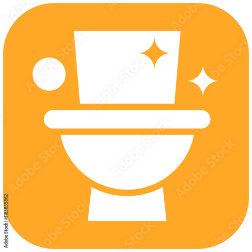 Cleaning Toilet vector icon illustration of Cleaning and Dusting iconset.