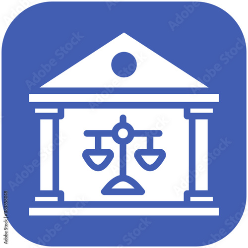Law Firm vector icon illustration of Law & Legislation iconset.