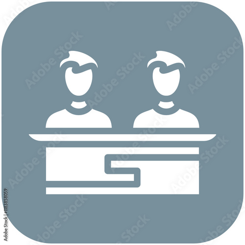 Juror Male vector icon illustration of Law & Legislation iconset.