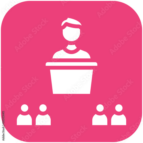 Congress vector icon illustration of Law & Legislation iconset.