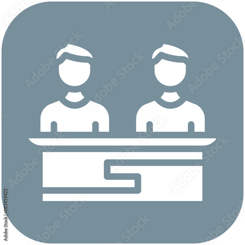 Committee vector icon illustration of Law & Legislation iconset.
