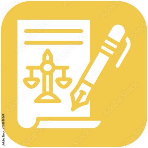 Bureaucracy vector icon illustration of Law & Legislation iconset.