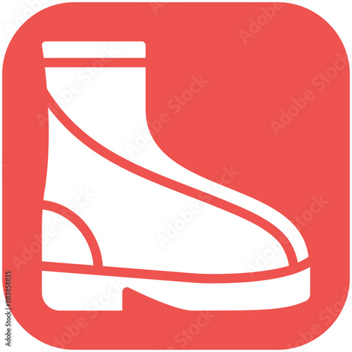 Rubber Boots vector icon illustration of Fishing iconset.