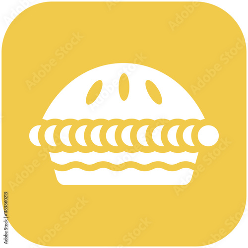 Meat Pie vector icon illustration of Street Food iconset.