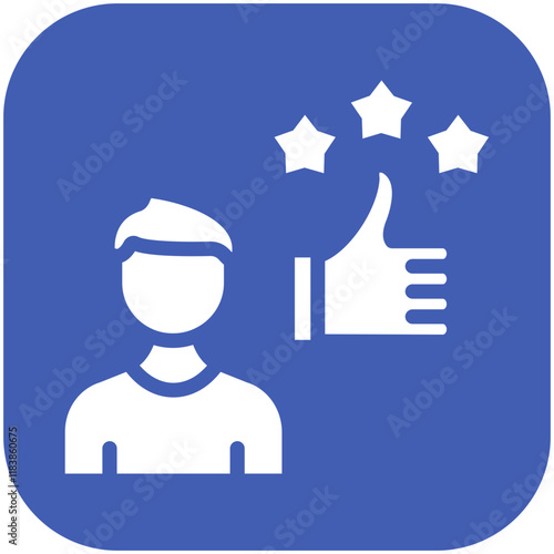 Customer Satisfaction vector icon illustration of Street Food iconset.