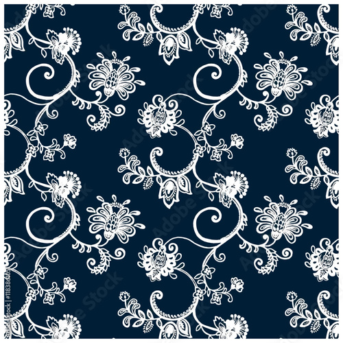 floral leaves pattern design 