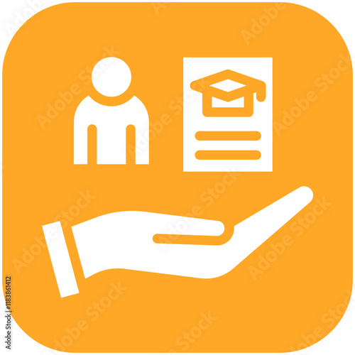 Off the job Training vector icon illustration of Business Training iconset.