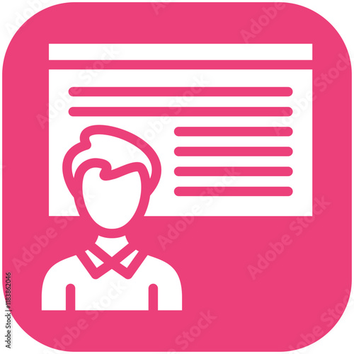 Tutoring vector icon illustration of Gig Economy iconset.