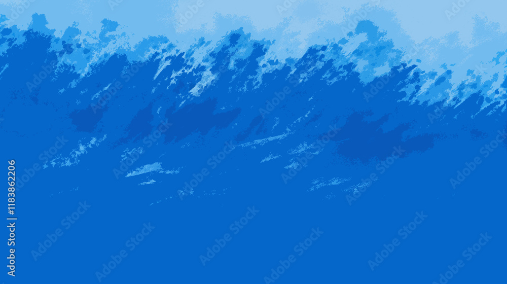 Fototapeta premium Abstract wave background with copy space