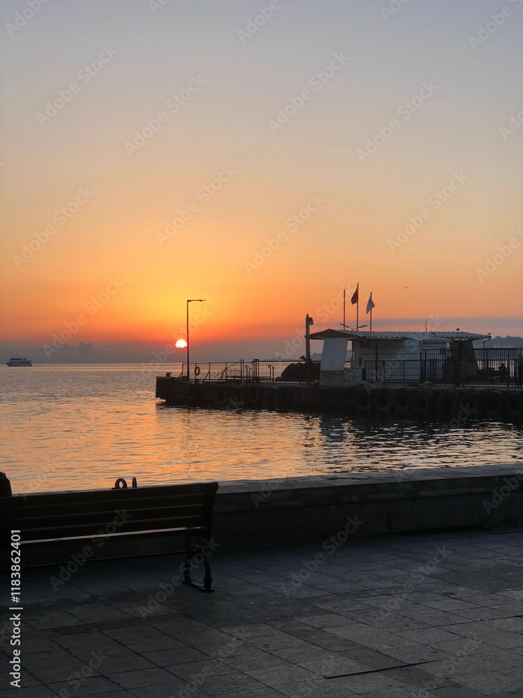 custom made wallpaper toronto digitalsunset over the sea from in Istanbul