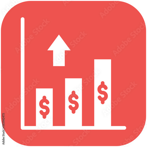 Money Growth vector icon illustration of Gig Economy iconset.