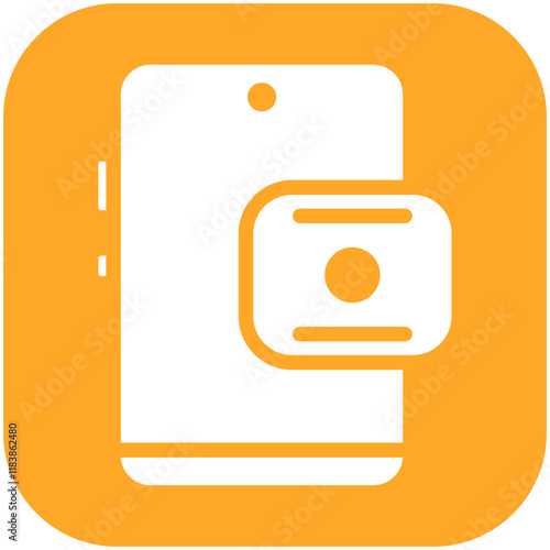 Mobile App vector icon illustration of Gig Economy iconset.