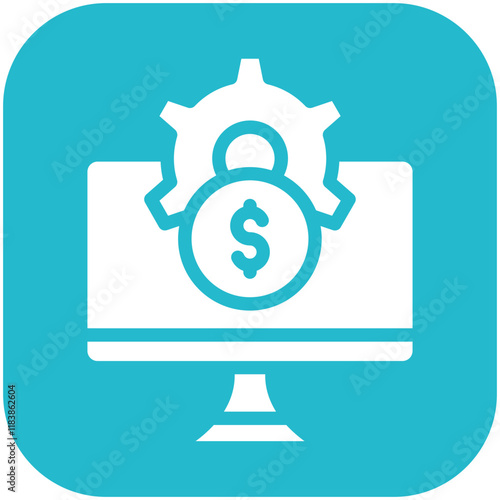 Gig Work vector icon illustration of Gig Economy iconset.