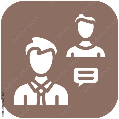 Consultant vector icon illustration of Gig Economy iconset.