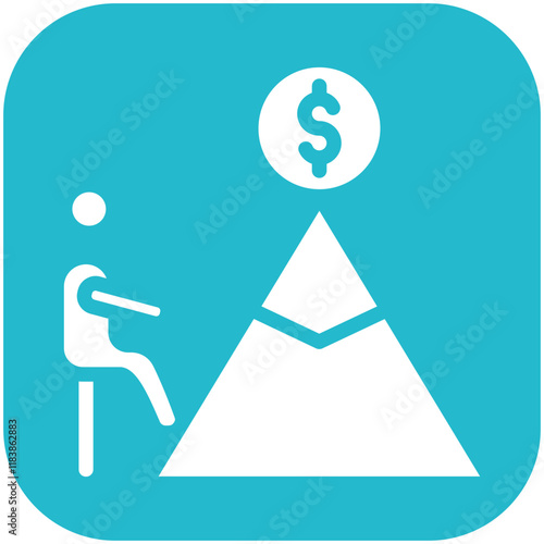 Challenge vector icon illustration of Gig Economy iconset.