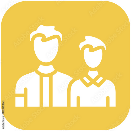 Difference vector icon illustration of Generation Gap iconset.